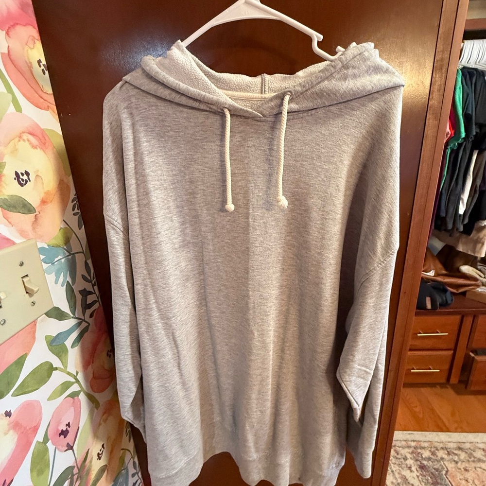 Lou & Grey Gray Hoodie Sweatshirt